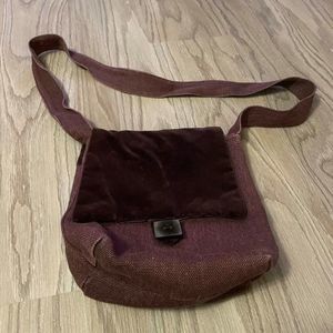 Paint the Lily - eggplant purse